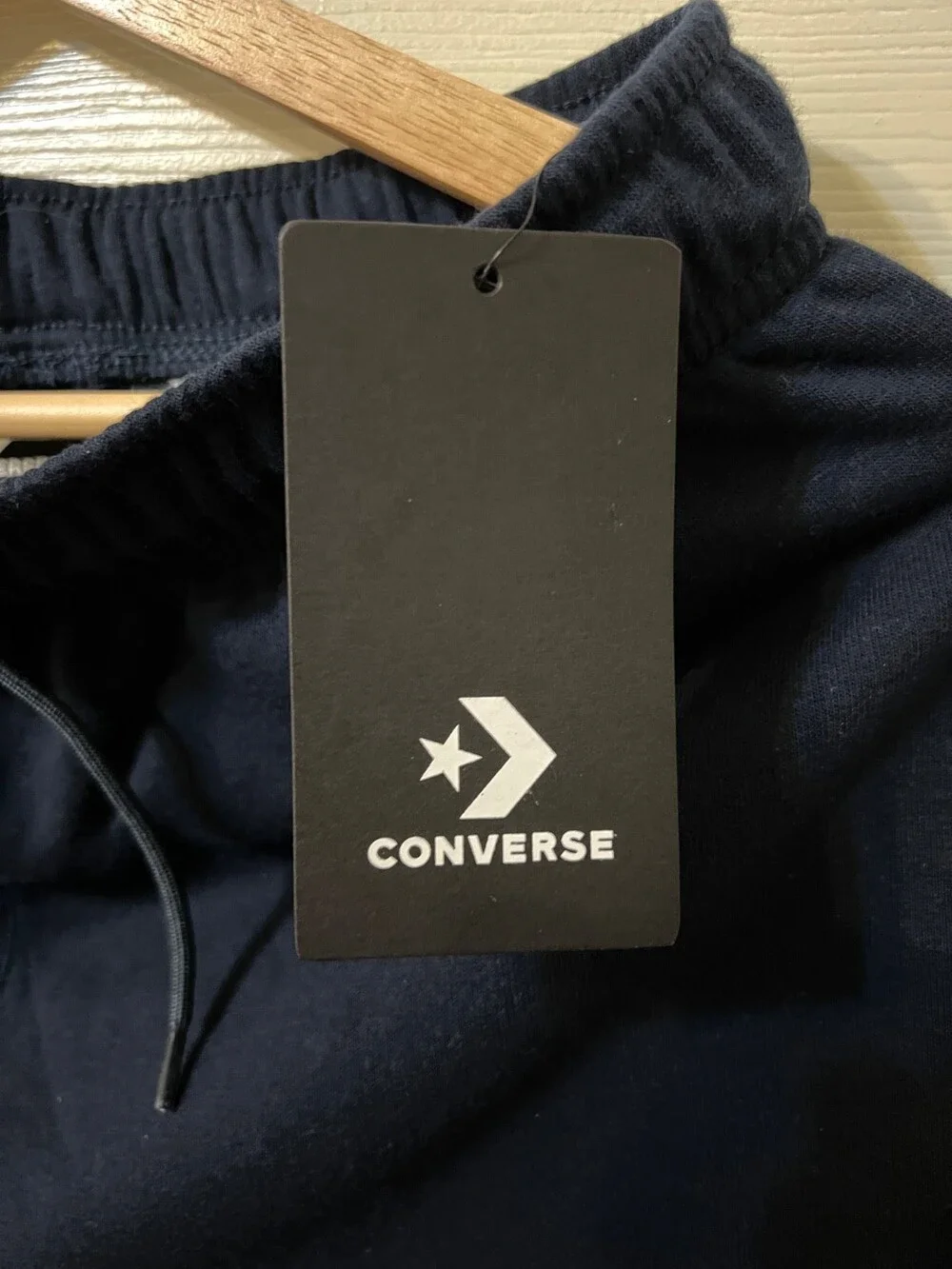 Converse Logo Sweat Shorts Youth Size XL Navy / Red / White (NEW with Tags)